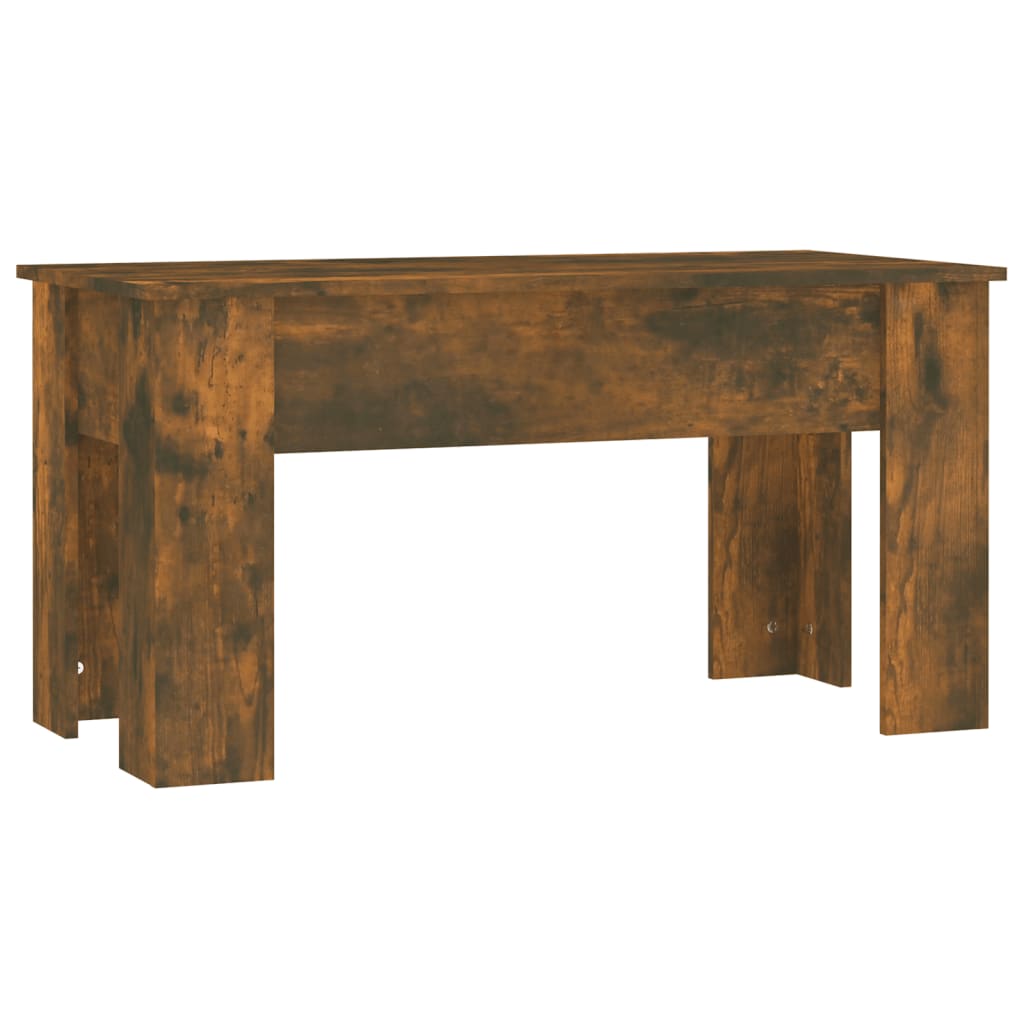 Salongbord røkt eik 101x49x52 cm konstruert tre