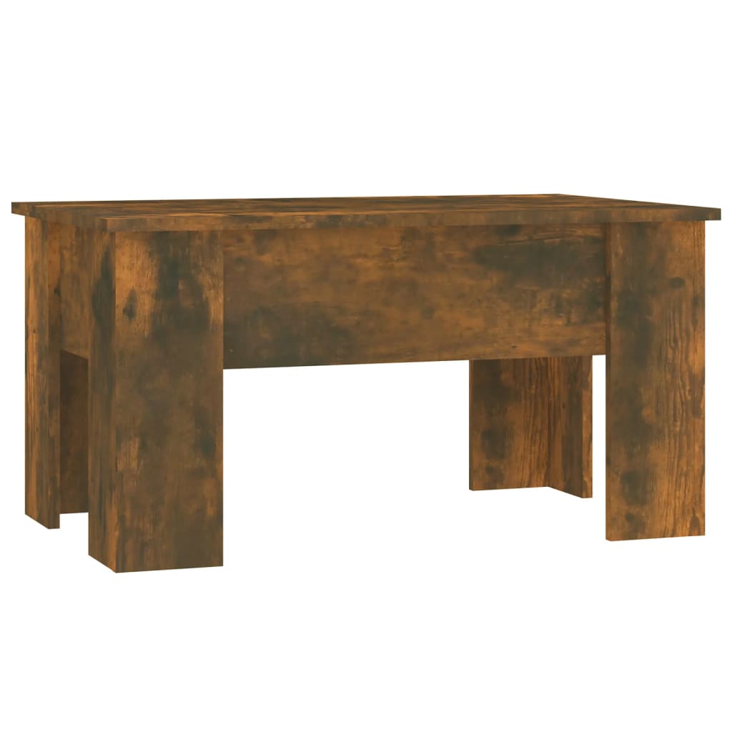 Salongbord røkt eik 79x49x41 cm konstruert tre
