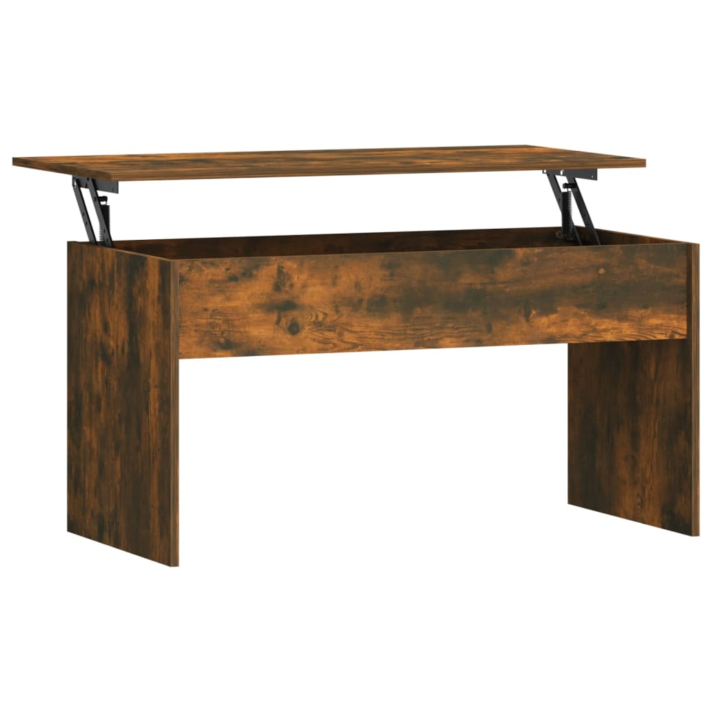 Salongbord røkt eik 102x50,5x52,5 cm konstruert tre