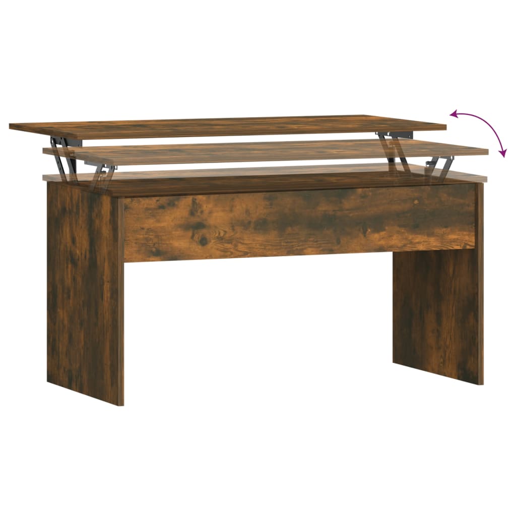 Salongbord røkt eik 102x50,5x52,5 cm konstruert tre