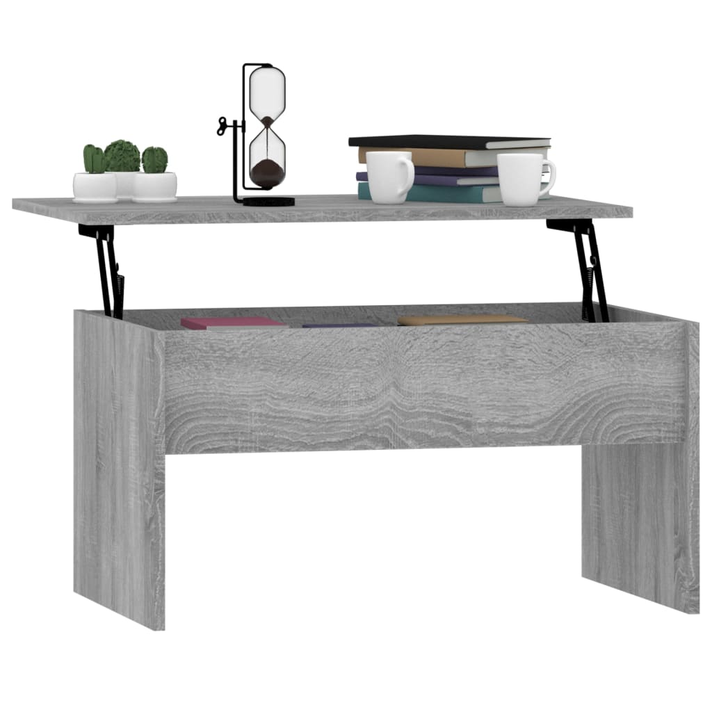 Salongbord grå sonoma 80x50,5x41,5 cm konstruert tre