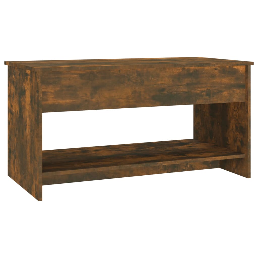 Salongbord røkt eik 102x50x52,5 cm konstruert tre