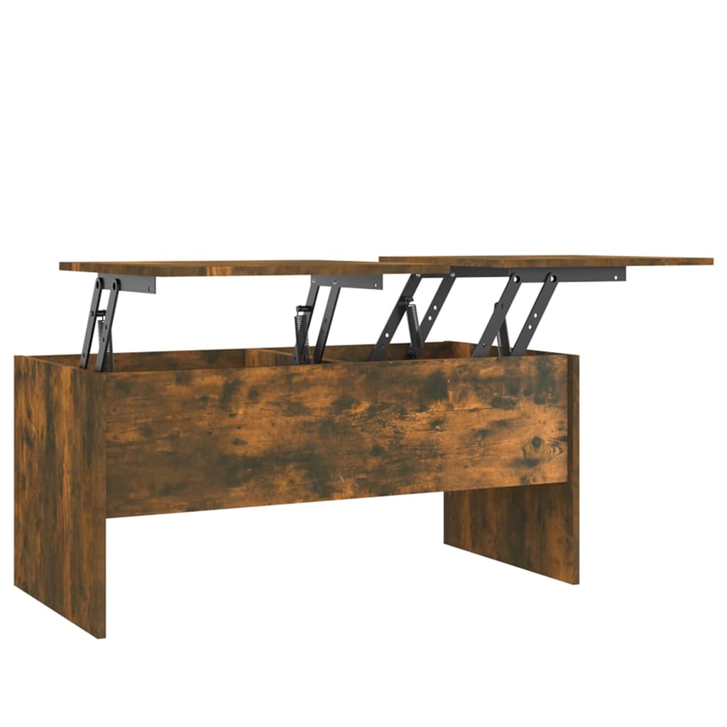 Salongbord røkt eik 102x50,5x46,5 cm konstruert tre