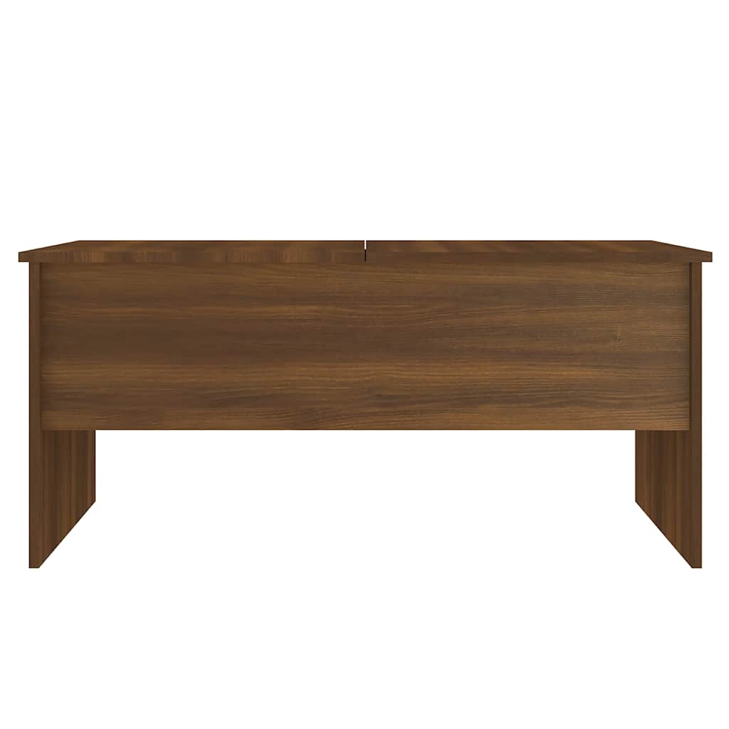 Salongbord brun eik 102x50,5x46,5 cm konstruert tre