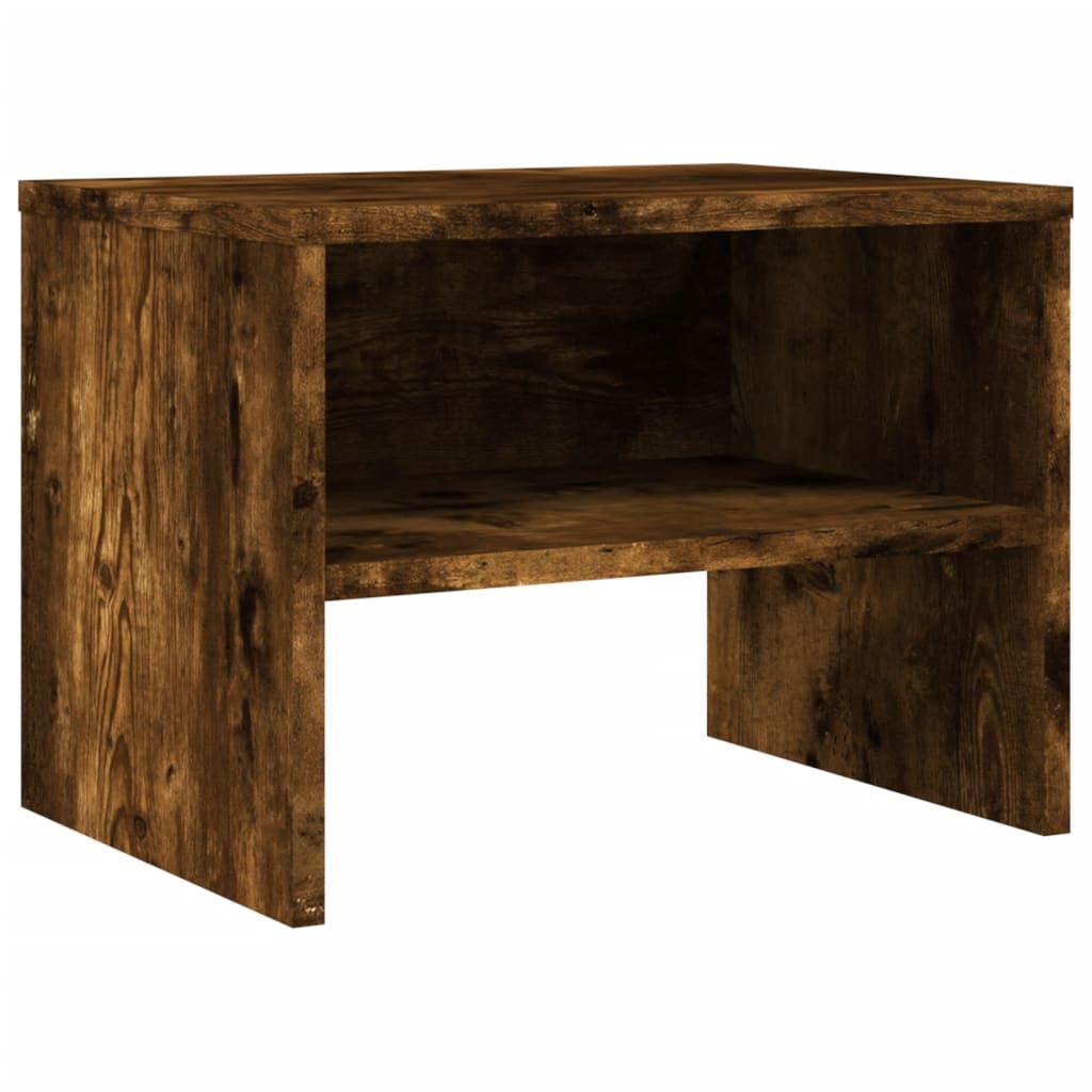 Nattbord røkt eik 40x30x30 cm konstruert tre