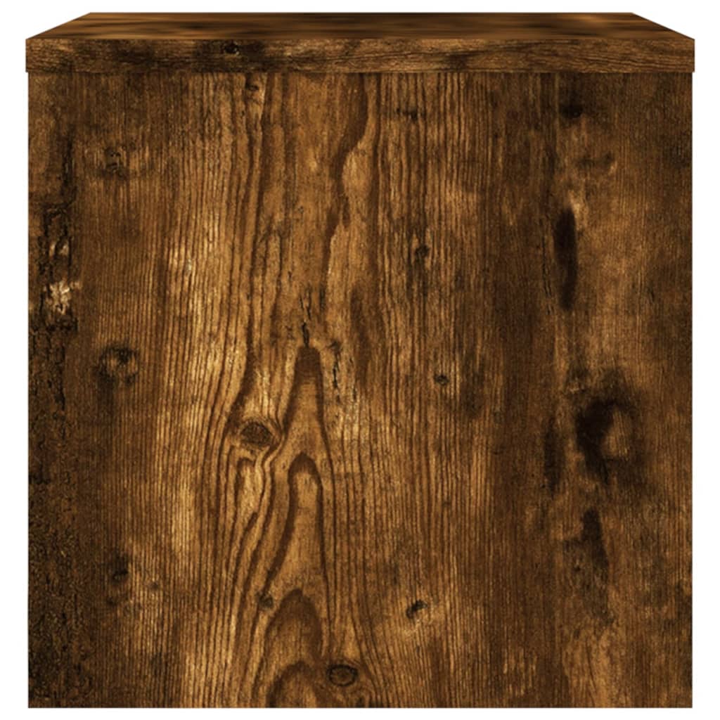 Nattbord 2 stk røkt eik 40x30x30 cm konstruert tre