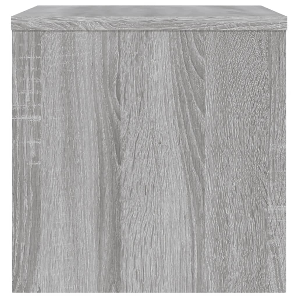 Nattbord 2 stk grå sonoma 40x30x30 cm konstruert tre