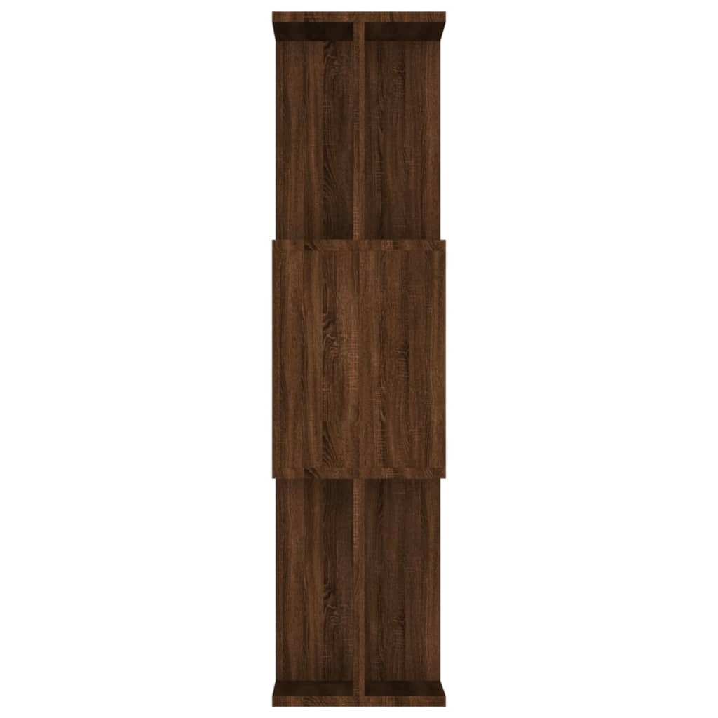 Bokhylle/romdeler brun eik 80x24x96 cm konstruert tre