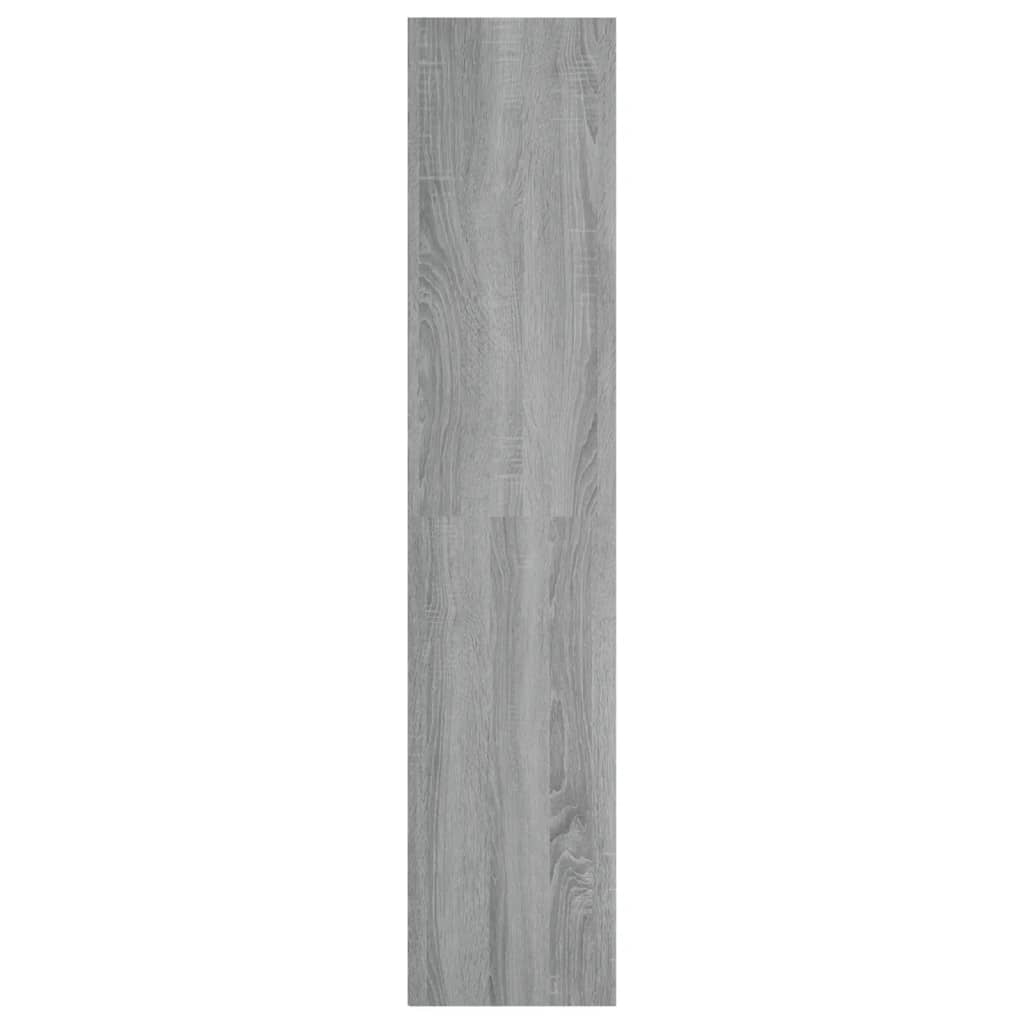 Bokhylle/TV-benk grå sonoma 36x30x143 cm konstruert tre