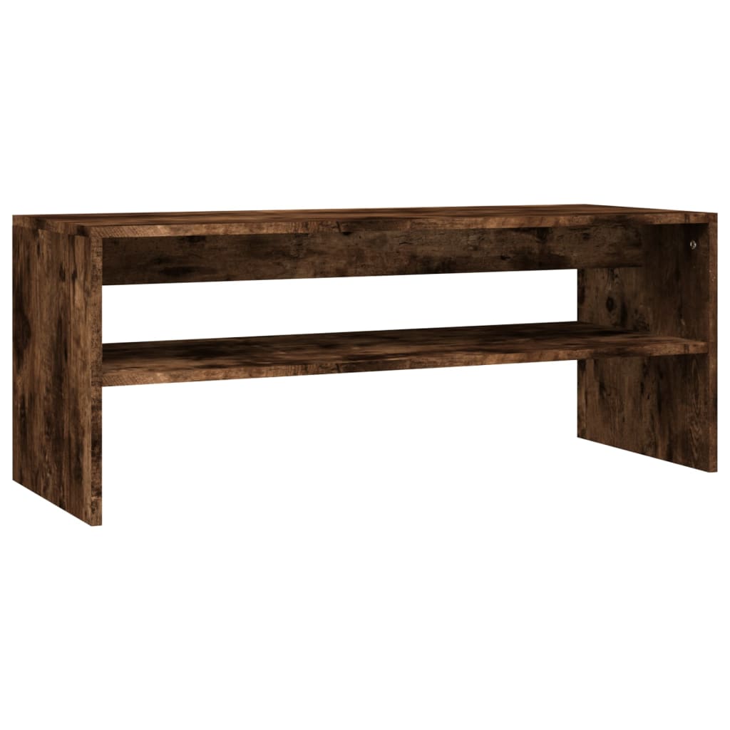 Salongbord røkt eik 100x40x40 cm konstruert tre