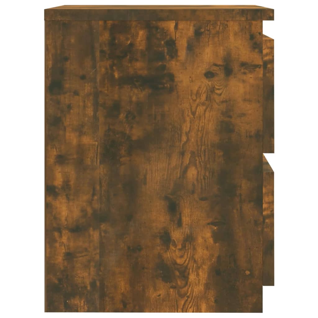 Nattbord 2 stk røkt eik 30x30x40 cm konstruert tre