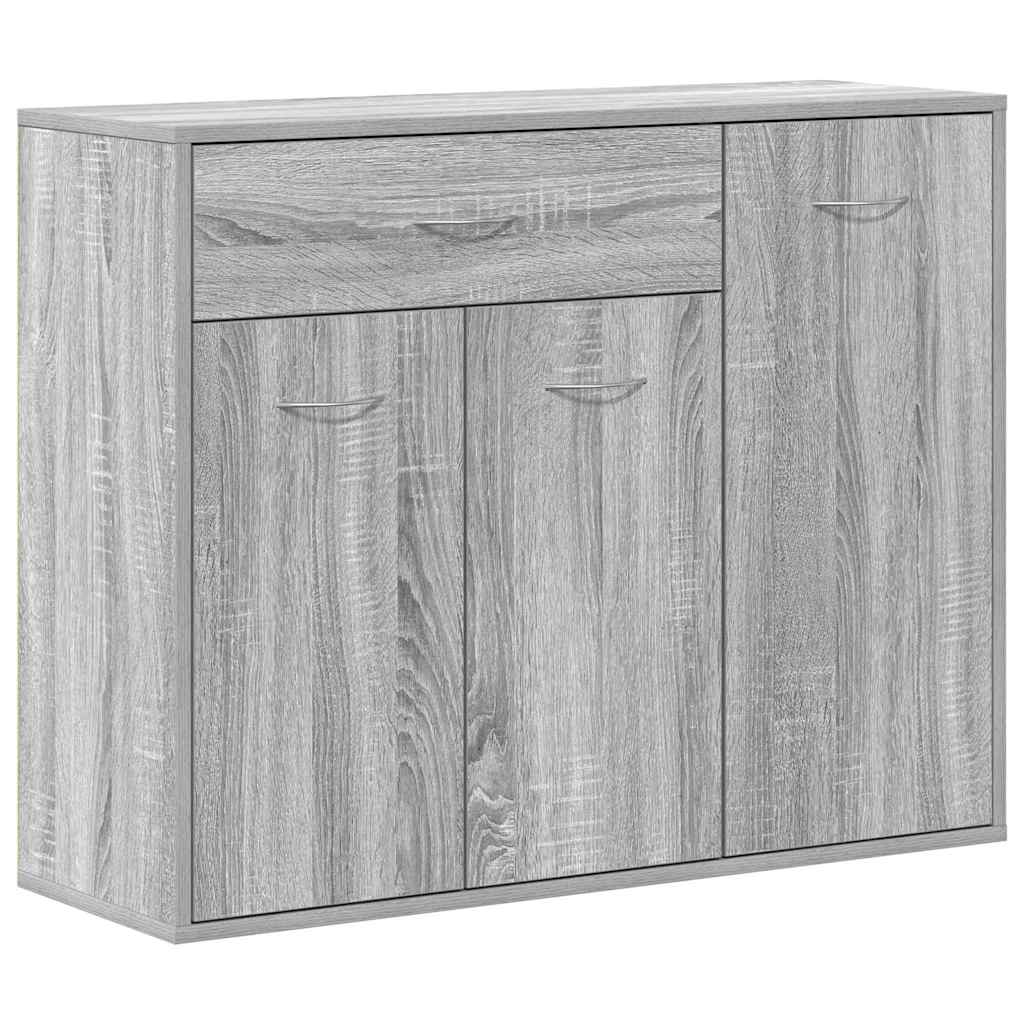 Skjenk grå sonoma 88x30x70 cm konstruert tre