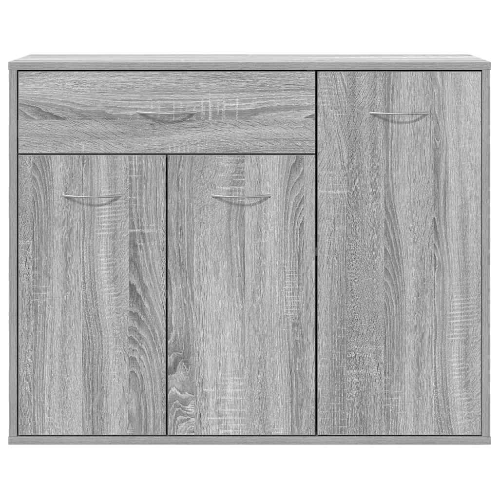 Skjenk grå sonoma 88x30x70 cm konstruert tre