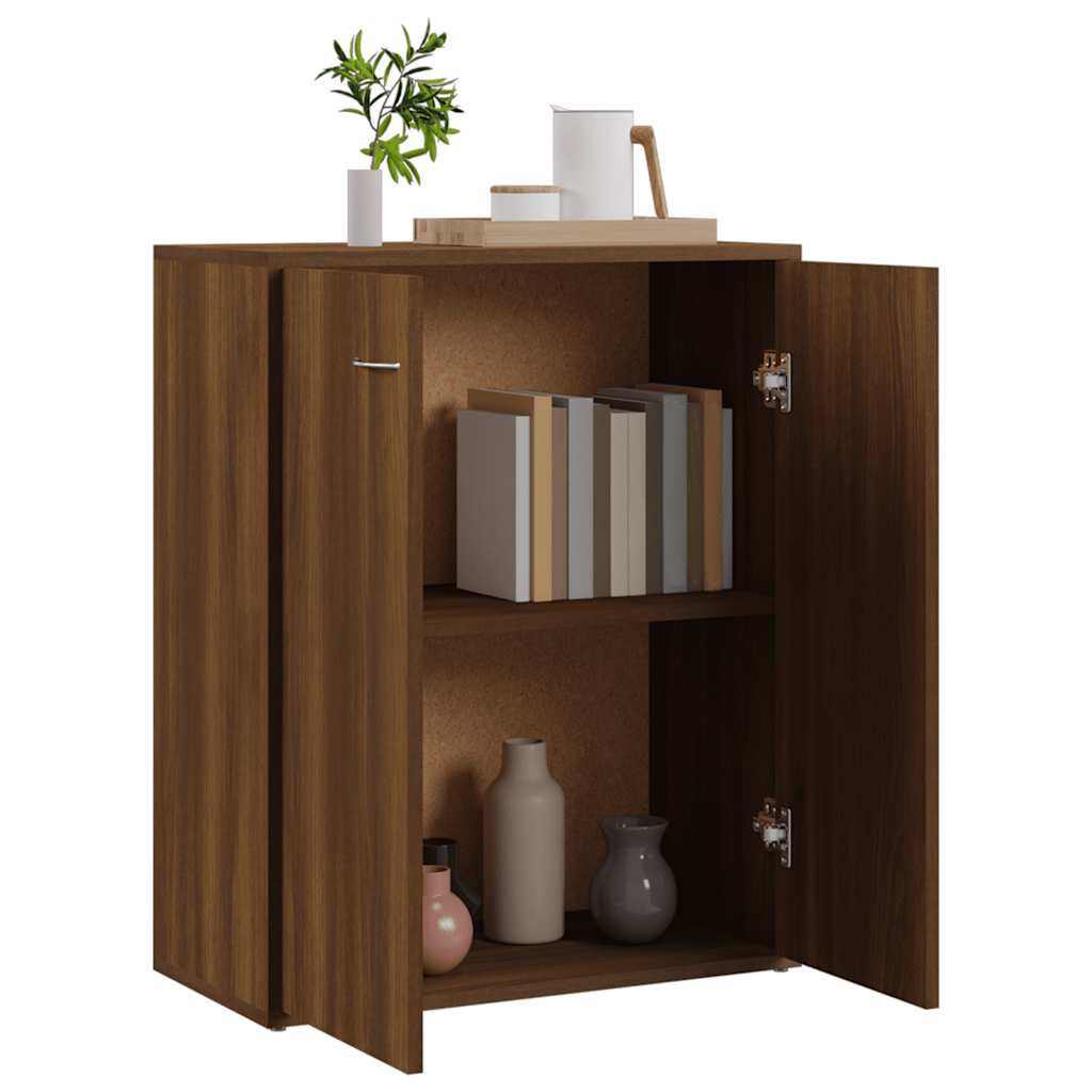 Skjenk brun eik 60x30x75 cm konstruert tre