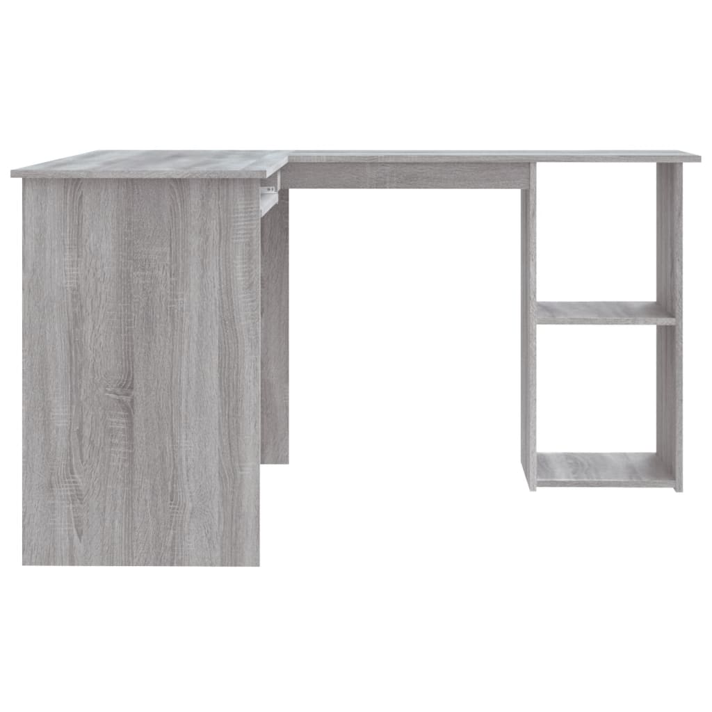 Hjørnepult grå sonoma 120x140x75 cm konstruert tre