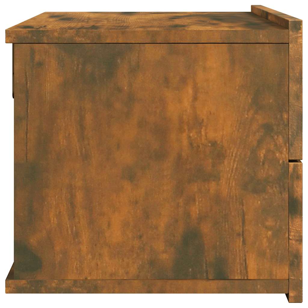 Nattbord 2 stk røkt eik 40x30x30 cm konstruert tre