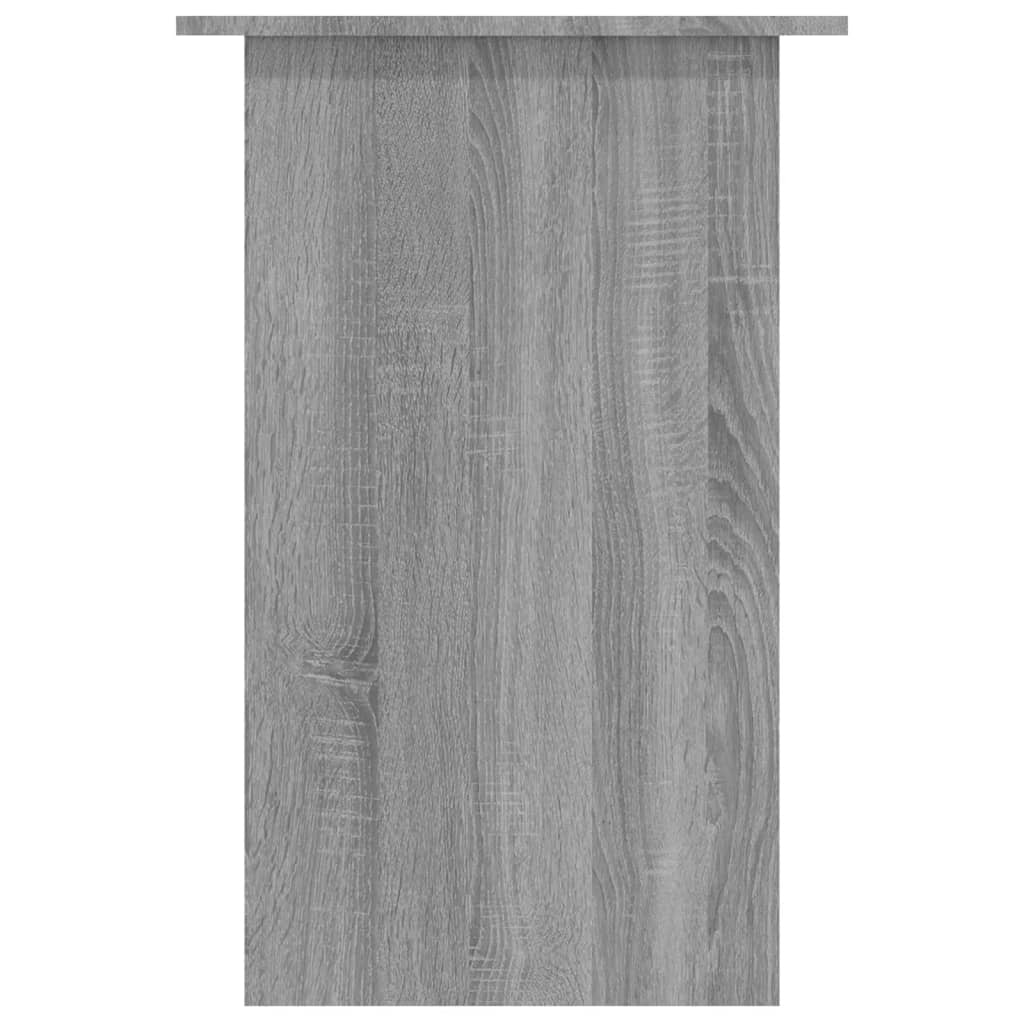 Skrivebord grå sonoma 90x50x74 cm konstruert tre