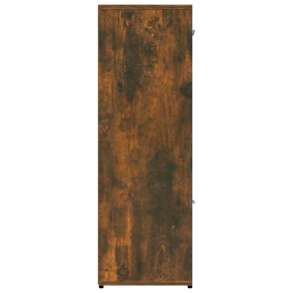 Bokhylle røkt eik 90x30x90 cm konstruert tre