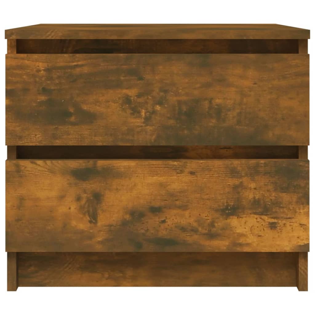 Nattbord 2 stk røkt eik 50x39x43,5 cm konstruert tre