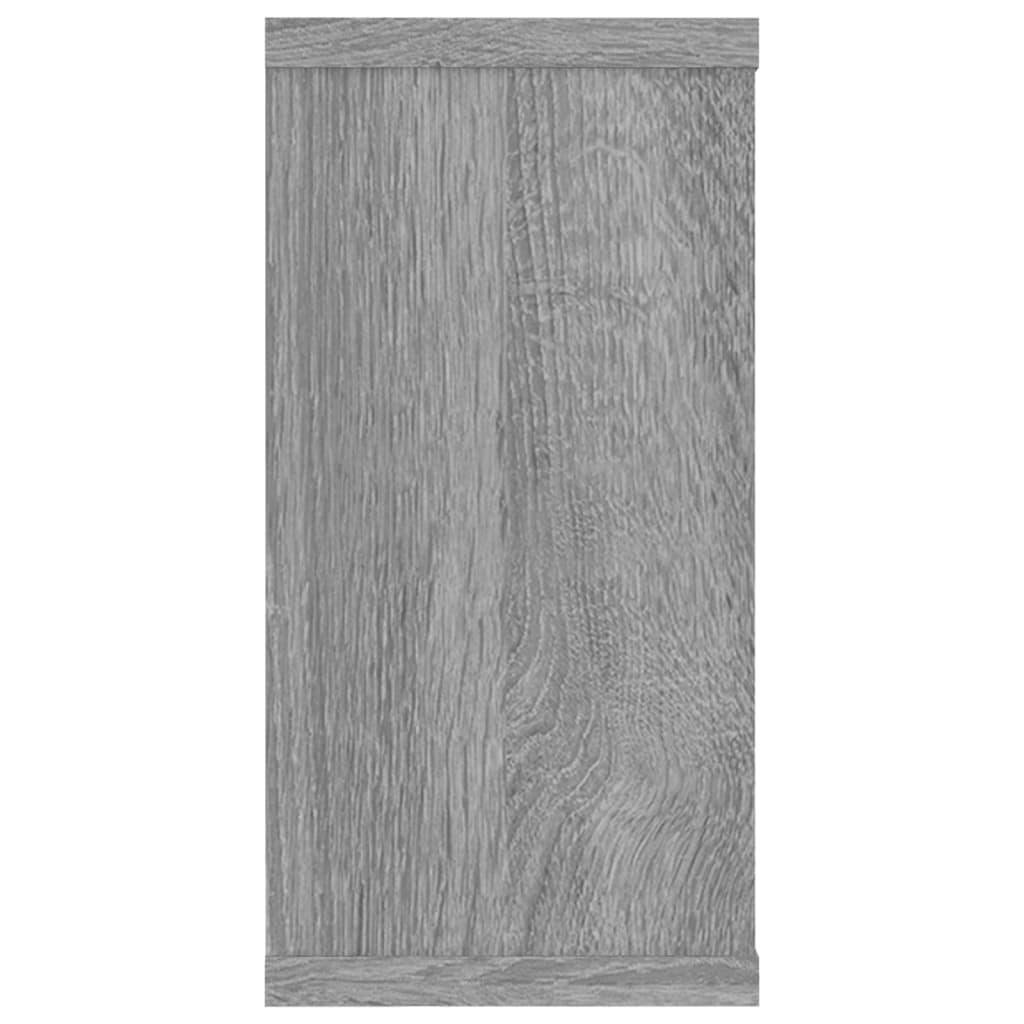 Vegghyller kube 4 stk grå sonoma 100x15x30 cm konstruert tre