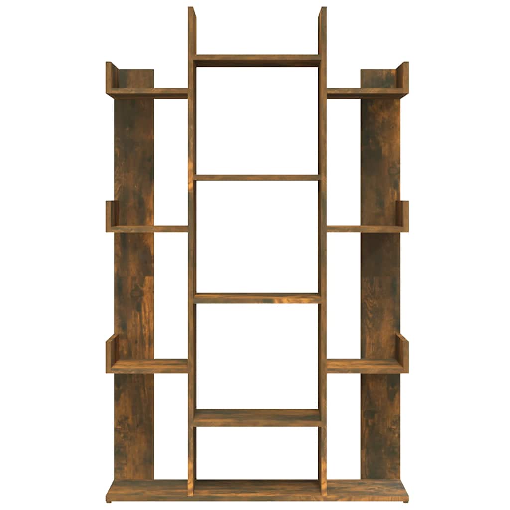 Bokhylle røkt eik 86x25,5x140 cm konstruert tre