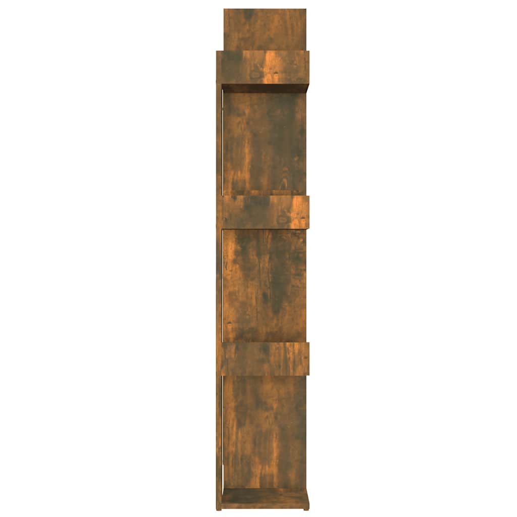 Bokhylle røkt eik 86x25,5x140 cm konstruert tre