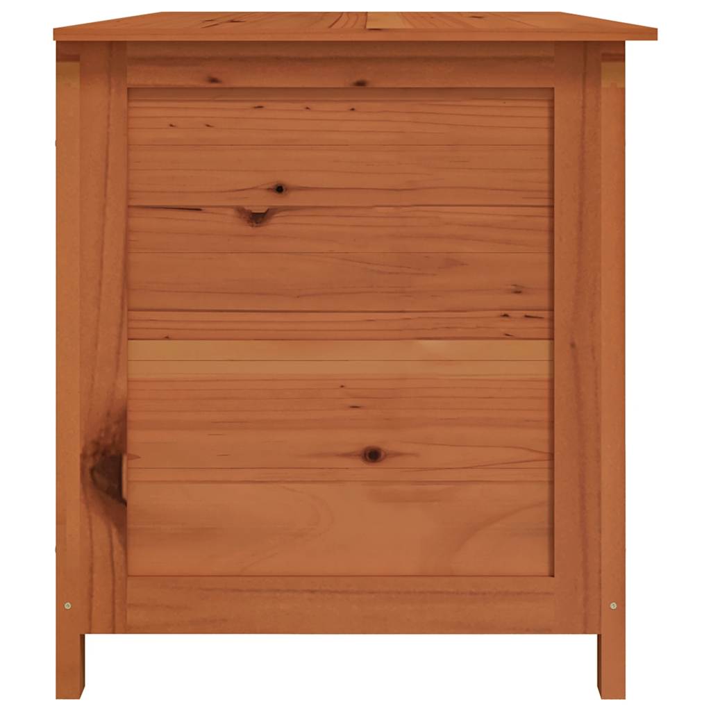 Utendørs putekasse brun 150x50x56 cm heltre gran