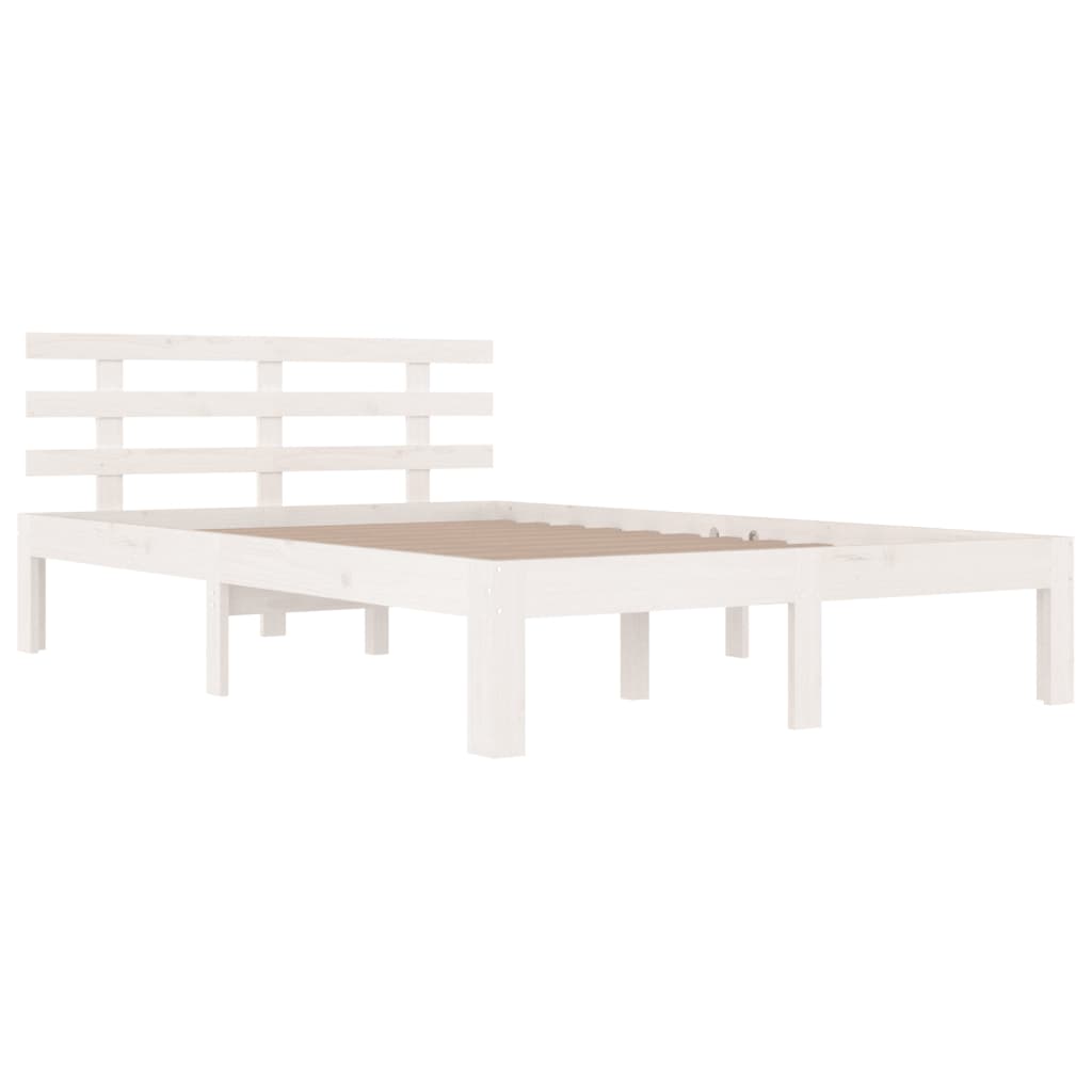 Sengeramme hvit heltre 135x190 cm Double