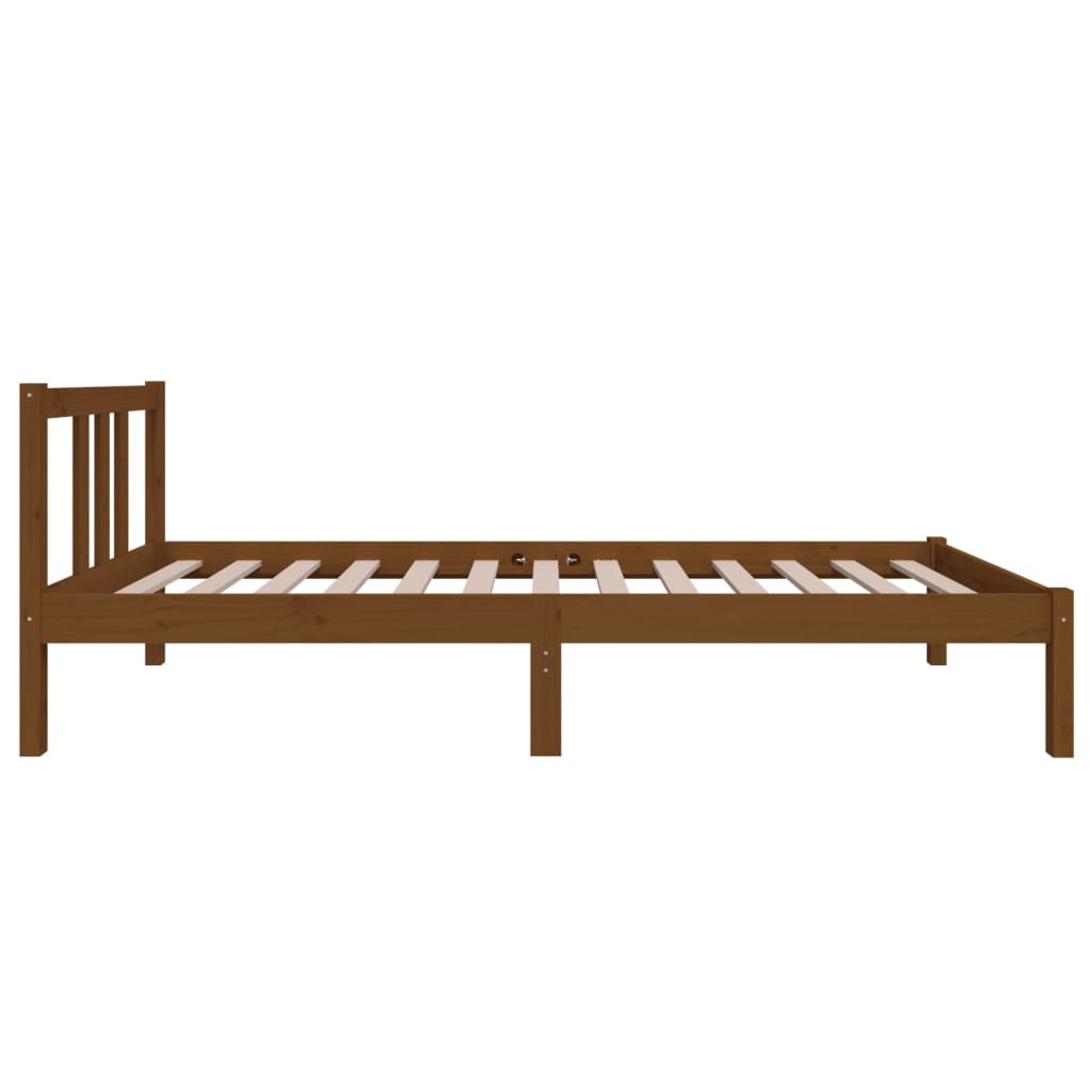 Sengeramme honningbrun heltre 75x190 cm Small Single