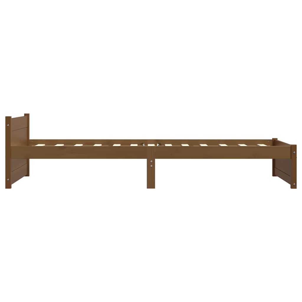 Sengeramme honningbrun heltre 75x190 cm Small Single