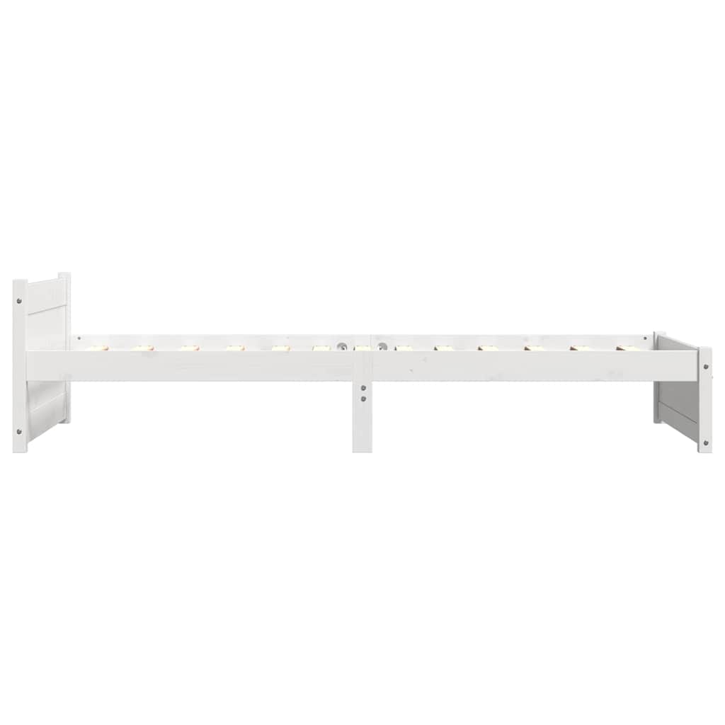 Sengeramme hvit heltre 90x190 cm Single
