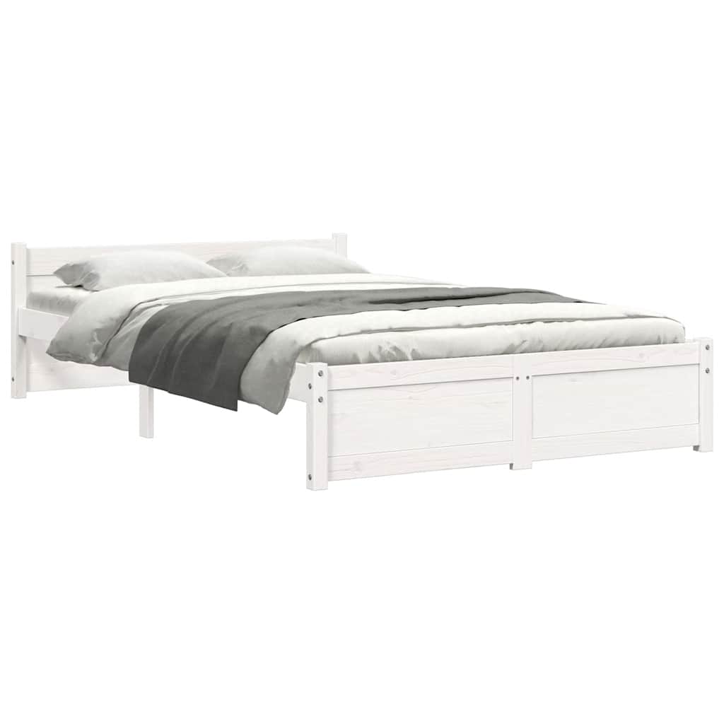 Sengeramme hvit heltre 120x200 cm
