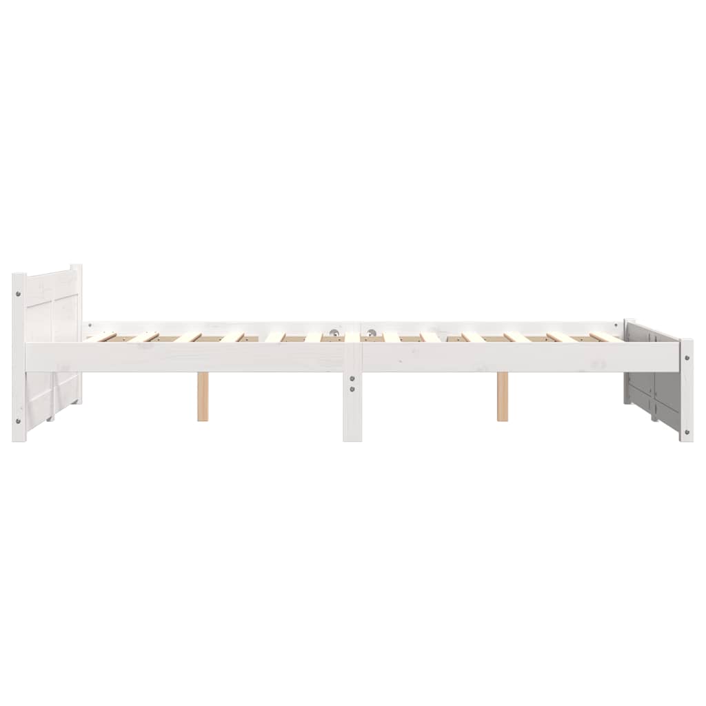 Sengeramme hvit heltre 120x200 cm