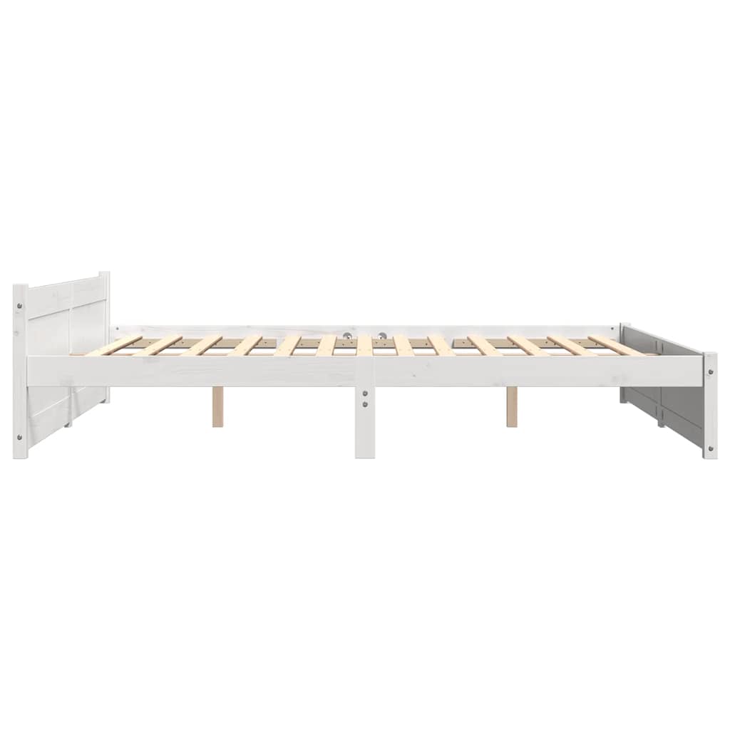 Sengeramme hvit heltre 180x200 cm Super King