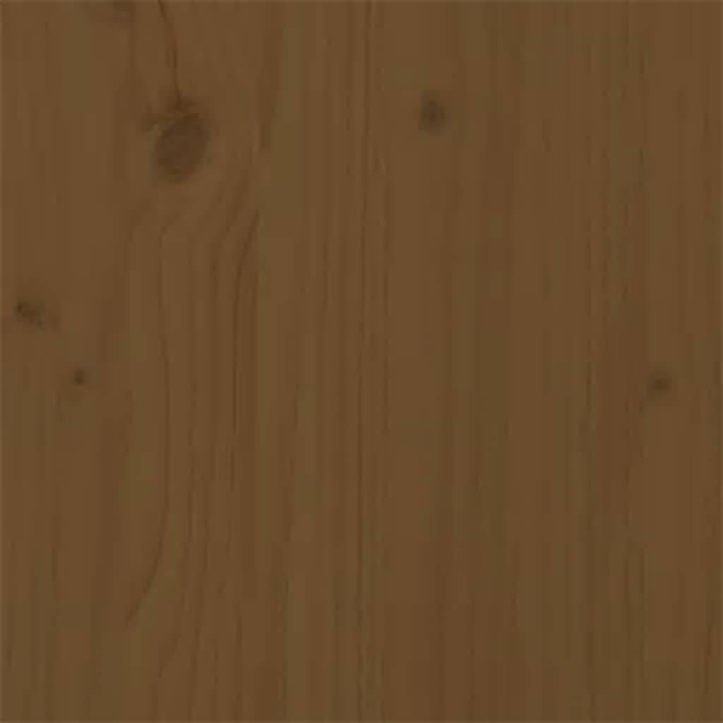 Sengeramme honningbrun heltre 200x200 cm