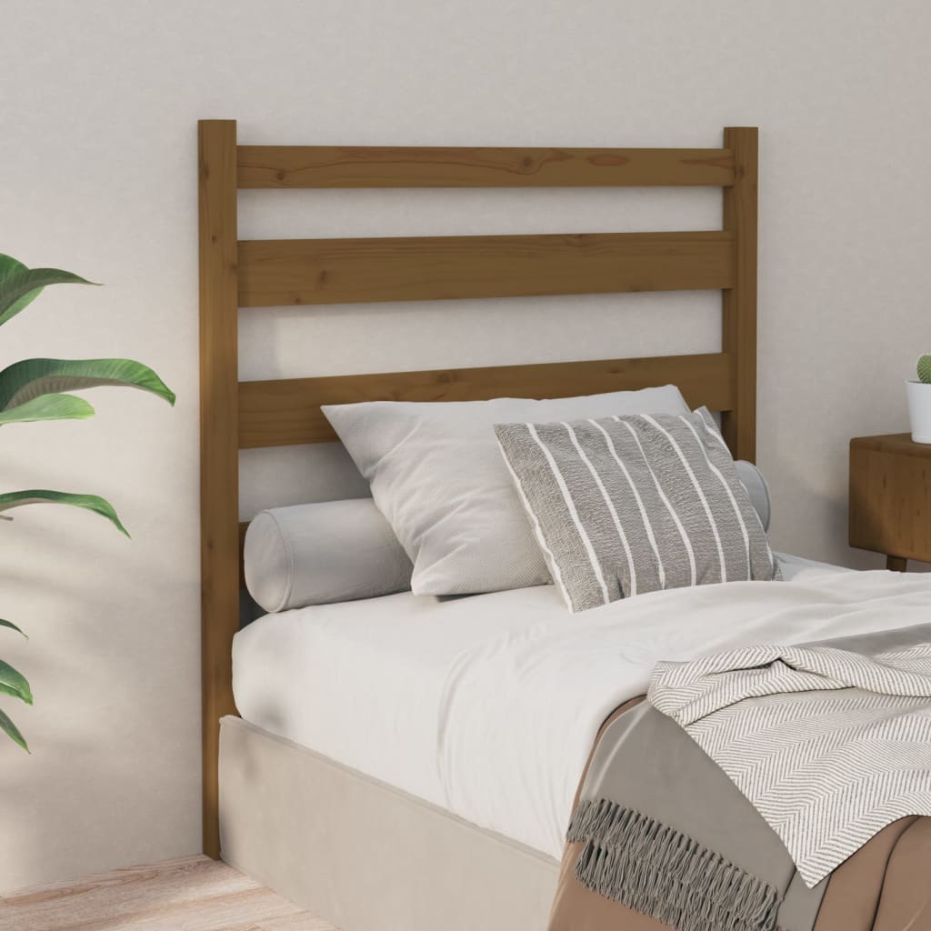 Sengegavl honningbrun 106x4x100 cm heltre furu