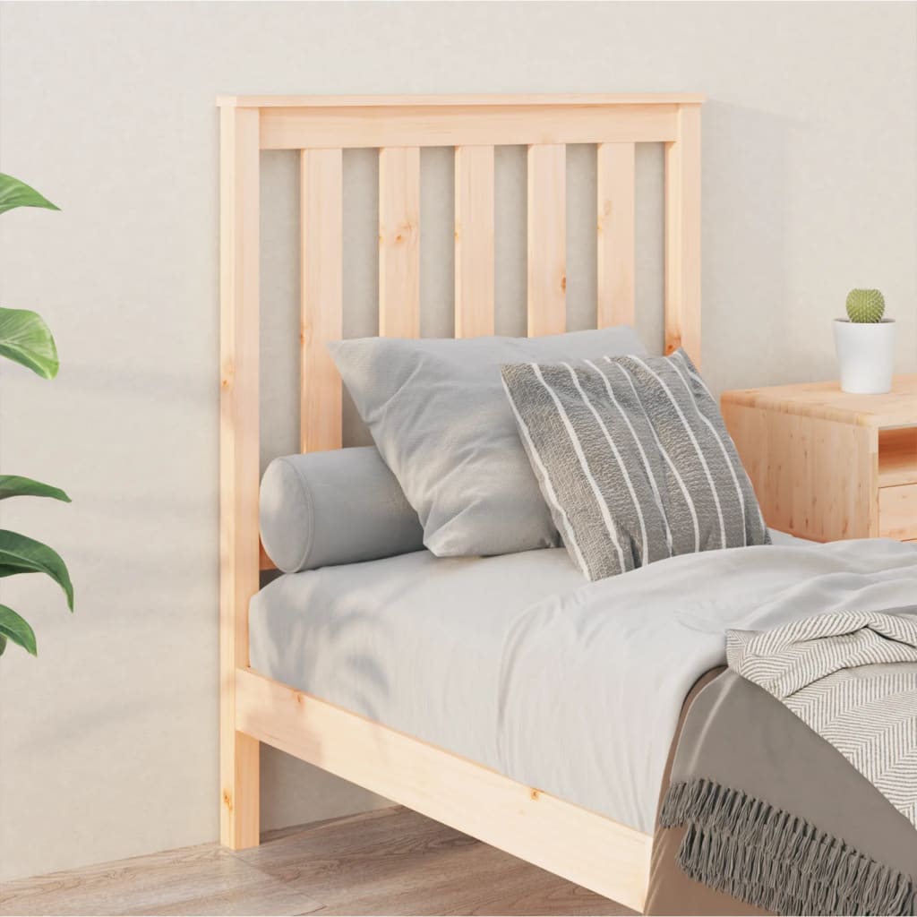 Sengegavl 81x6x101 cm heltre furu
