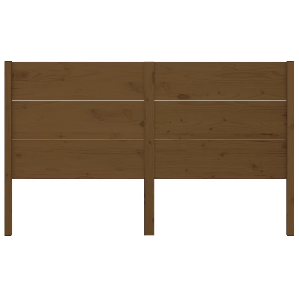 Sengegavl honningbrun 126x4x100 cm heltre furu