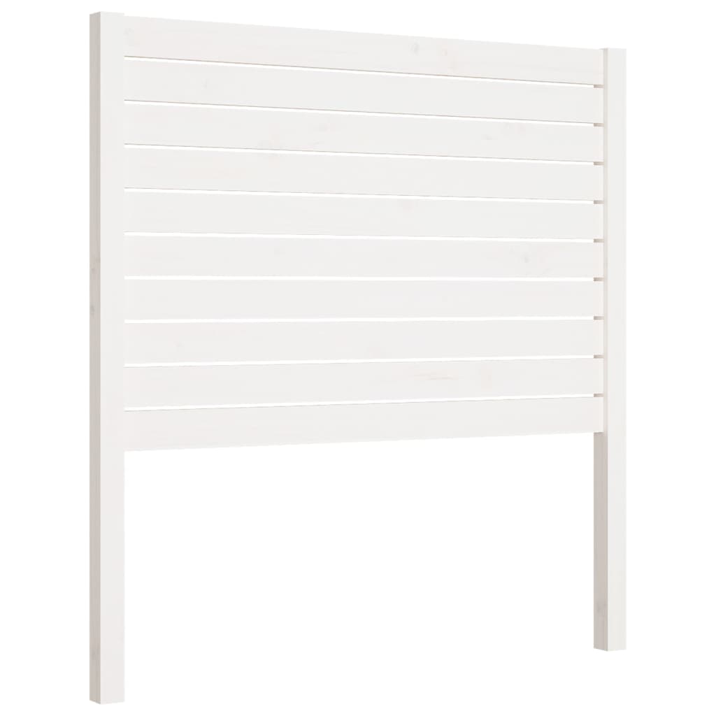 Sengegavl hvit 96x4x100 cm heltre furu