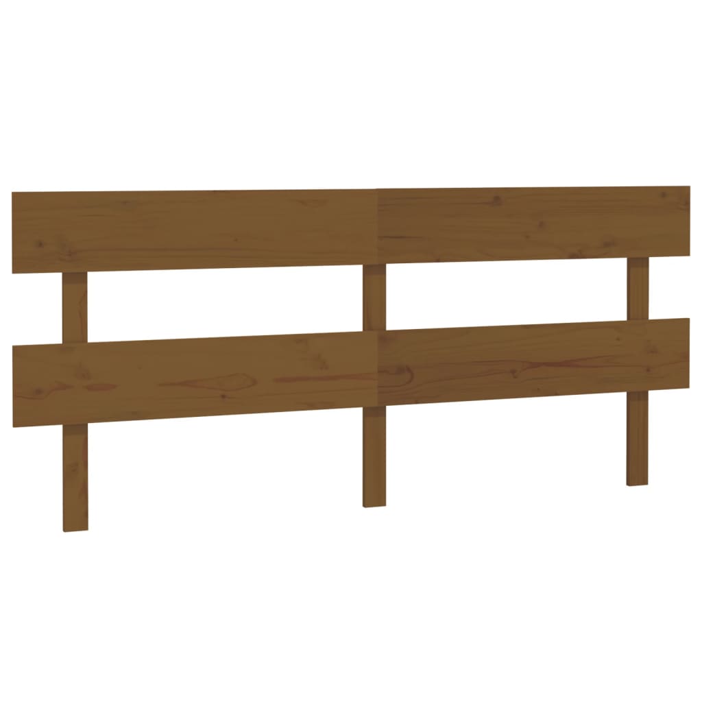 Sengegavl honningbrun 184x3x81 cm heltre furu