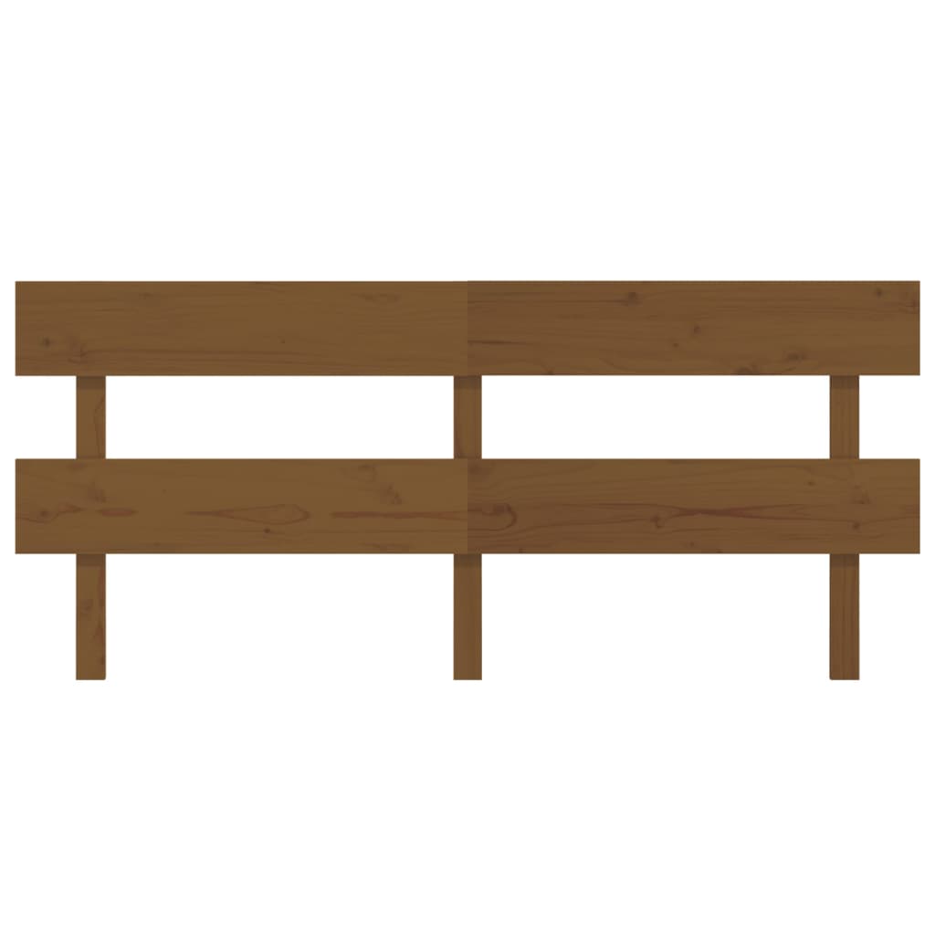 Sengegavl honningbrun 184x3x81 cm heltre furu