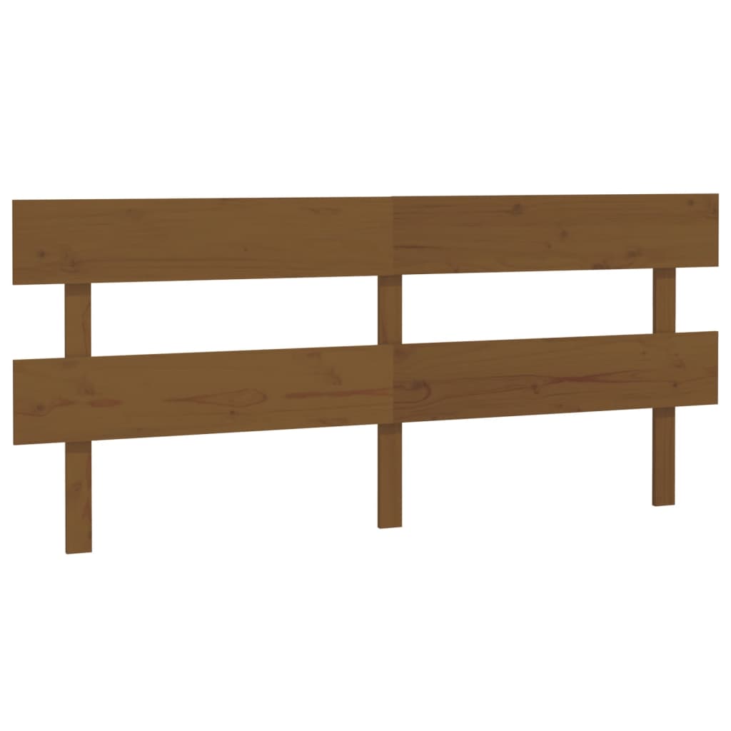 Sengegavl honningbrun 204x3x81 cm heltre furu
