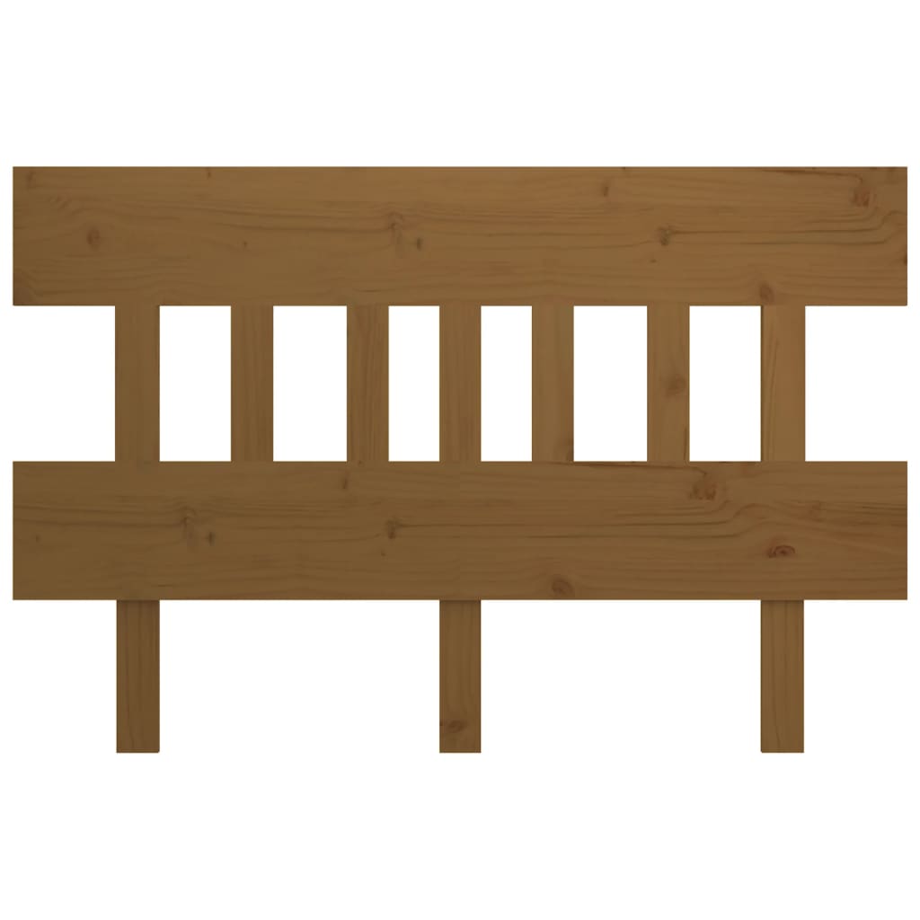 Sengegavl honningbrun 143,5x3x81 cm heltre furu vidaXL