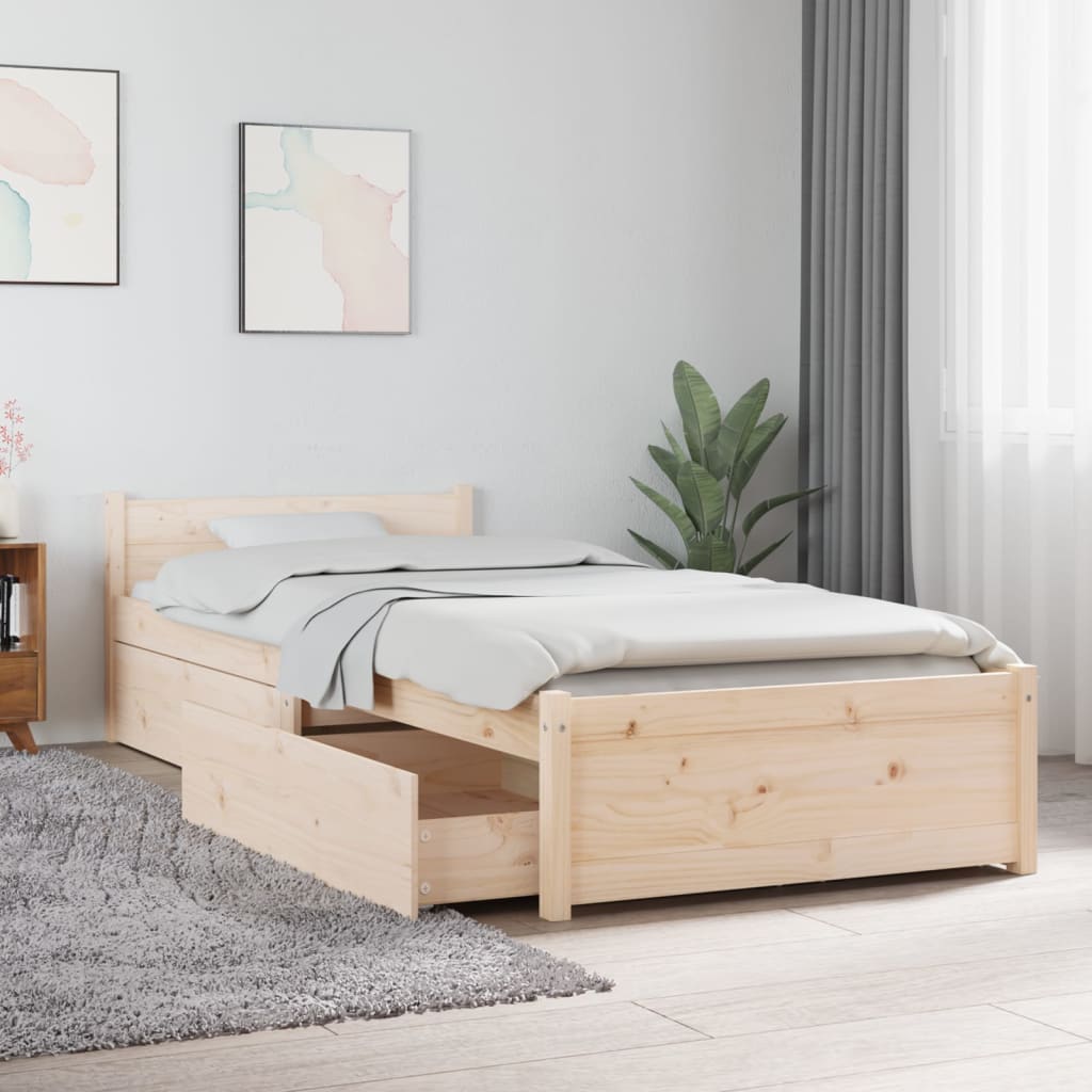 Sengeramme med skuffer 75x190 cm Small Single