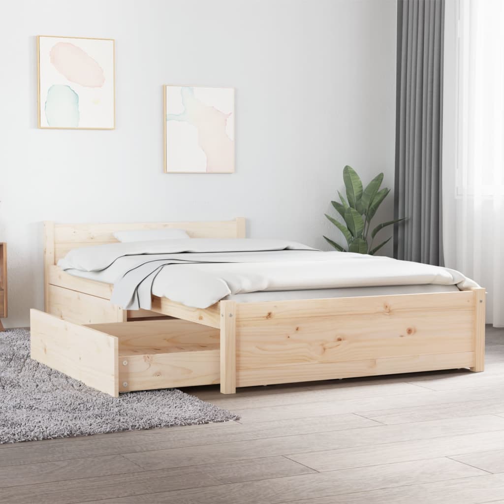 Sengeramme med skuffer 90x200 cm