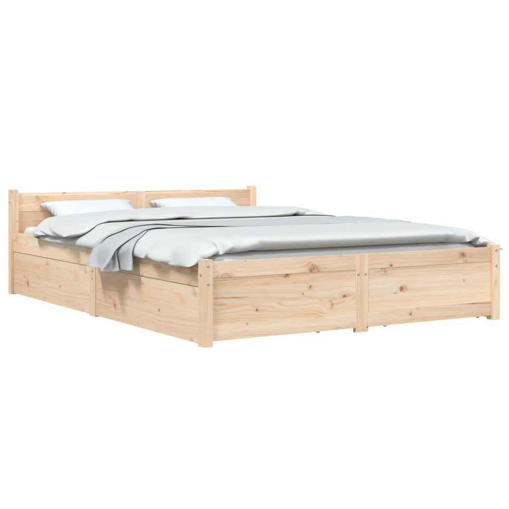 Sengeramme med skuffer 120x200 cm