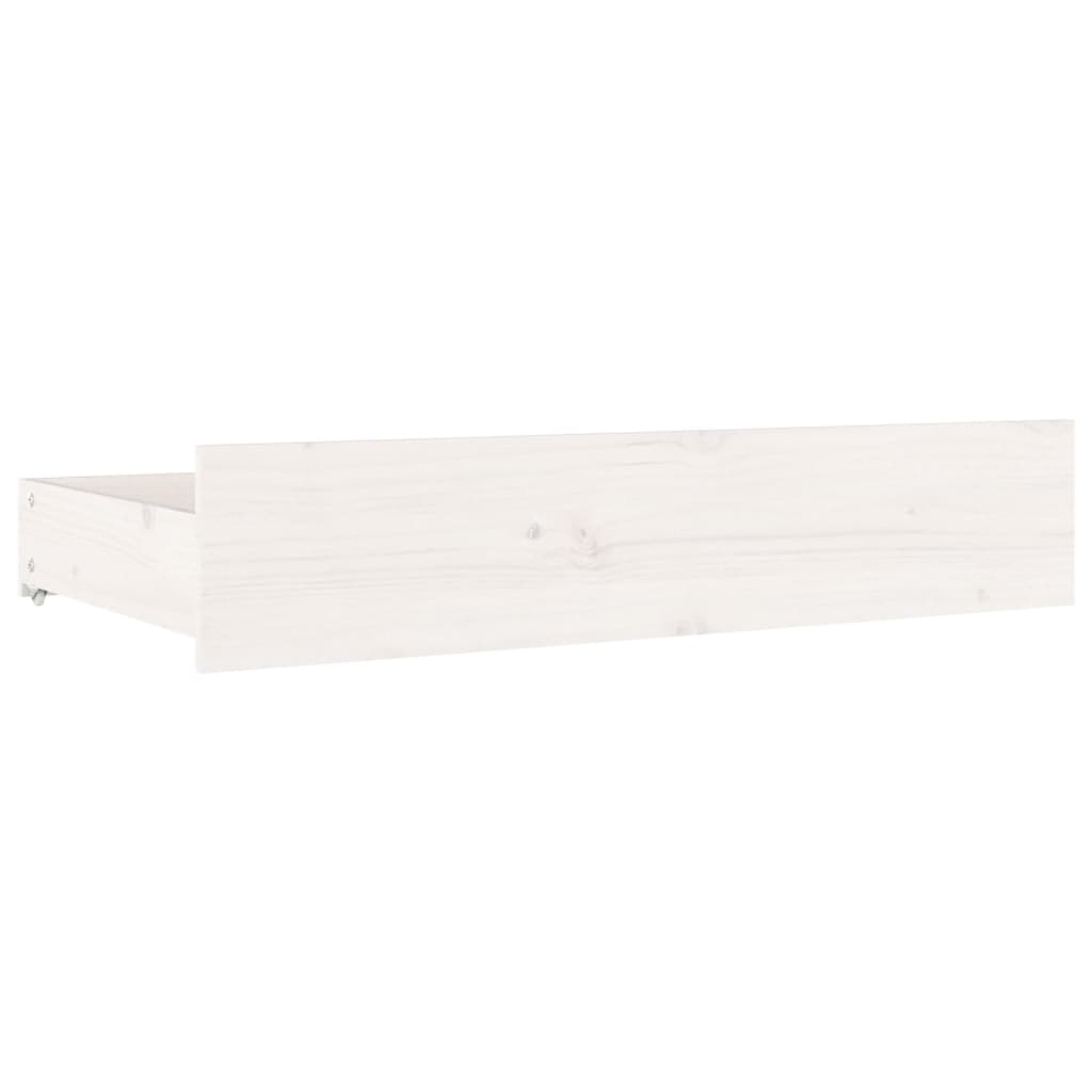Sengeramme med skuffer hvit 160x200 cm