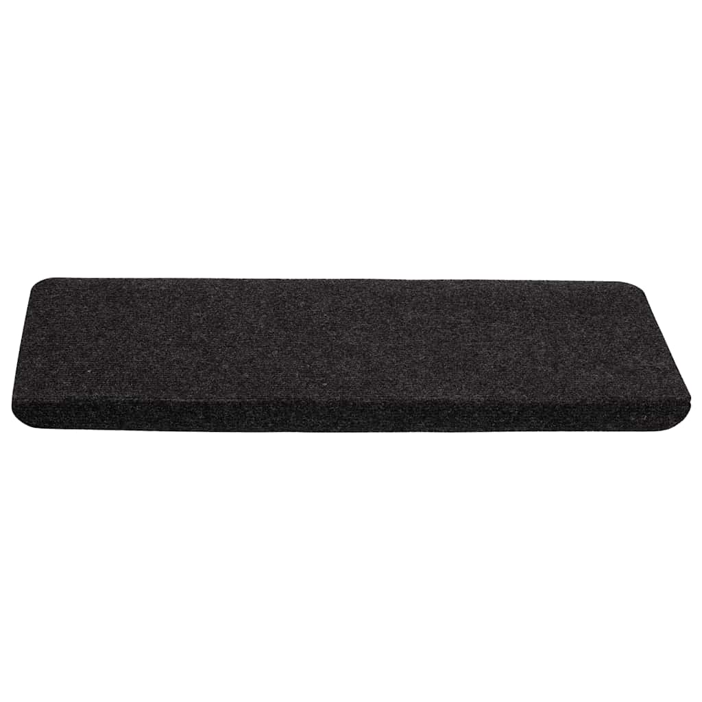 Selvklebende trappematter 15 stk 65x24,5x3,5 cm svart