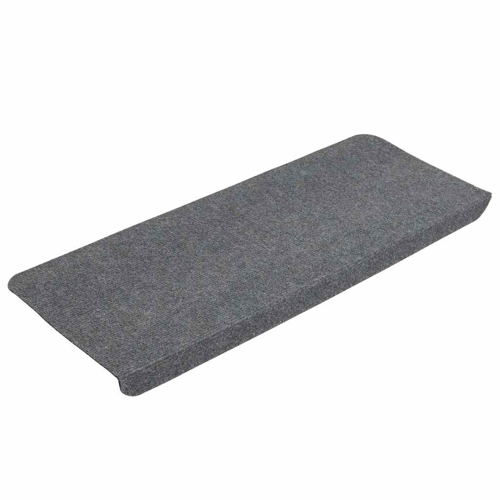 Selvklebende trappematter 15 stk 65x24,5x3,5 cm grå