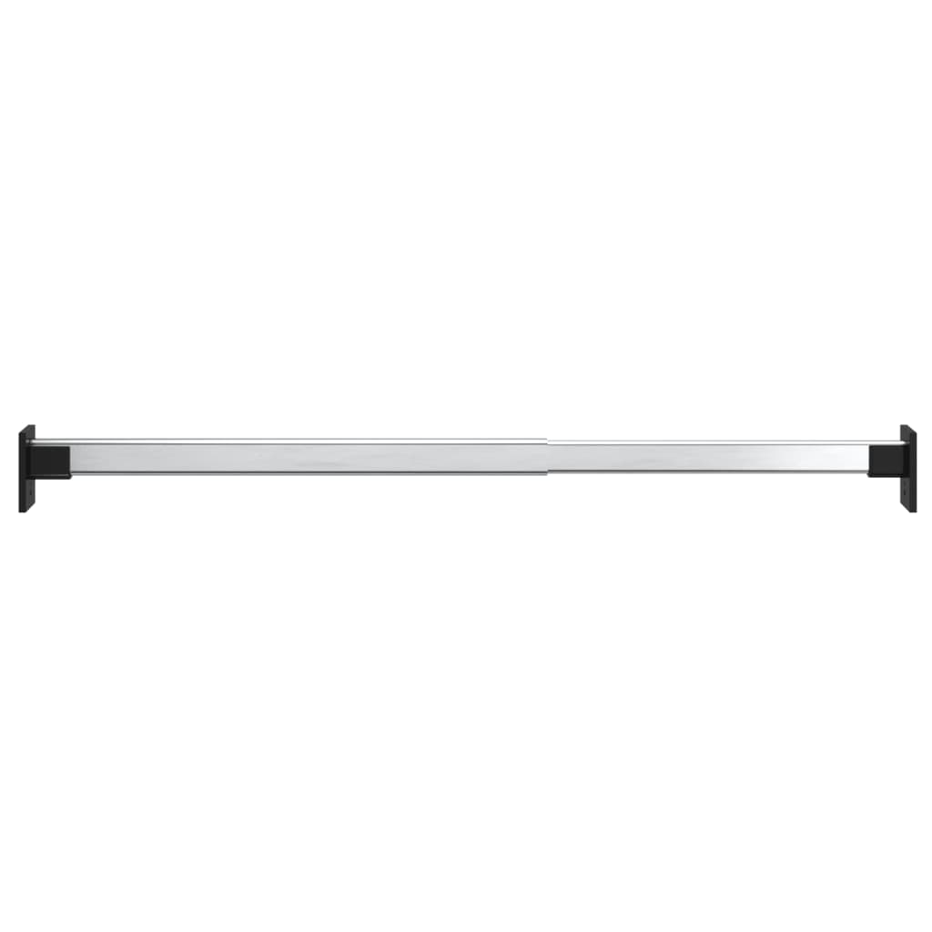 Teleskopiske garderobestenger 2 stk sølv 58-100 cm